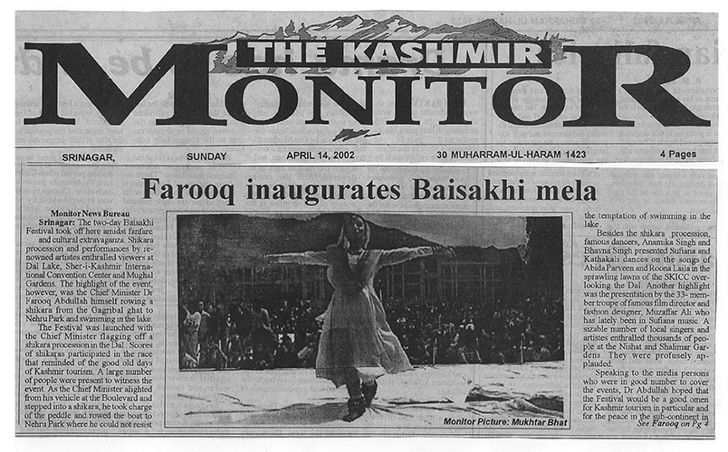 The Kashmir Monitor, 14 April 2002